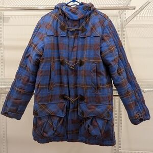 Adidas Tartan Shadow Duffle Coat
